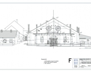 Felmérési terv - főbejárati homlokzat és környezete